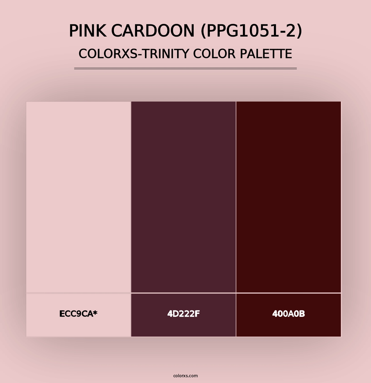 Pink Cardoon (PPG1051-2) - Colorxs Trinity Palette