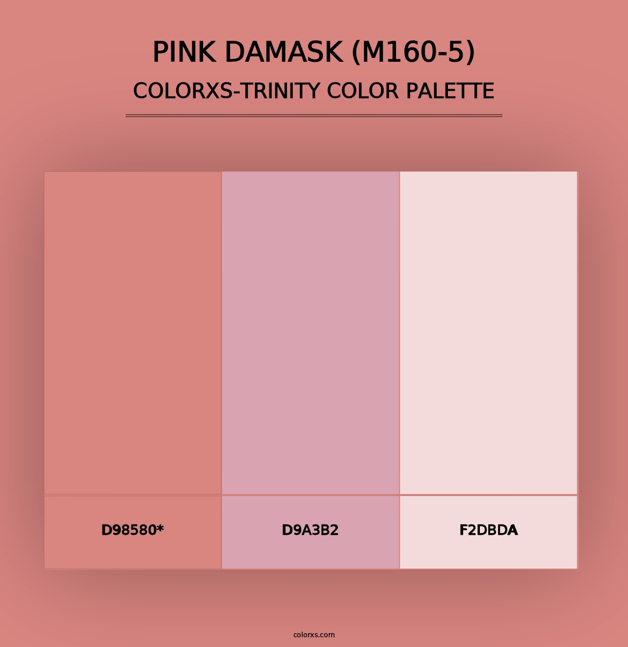 Pink Damask (M160-5) - Colorxs Trinity Palette