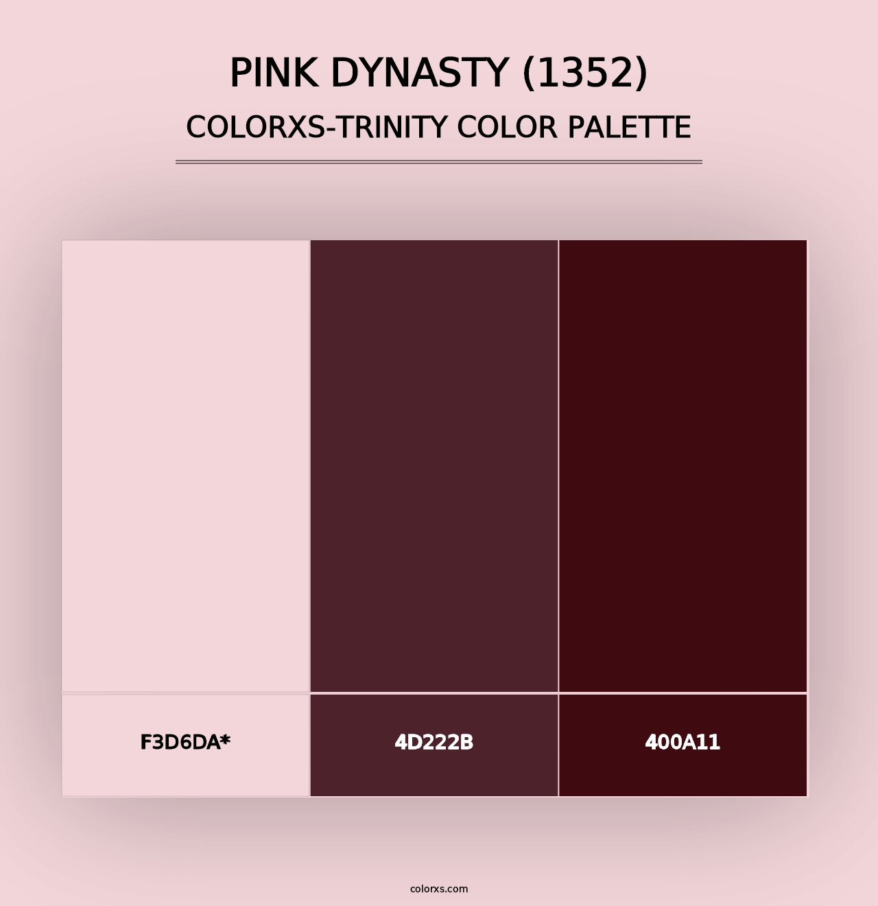 Pink Dynasty (1352) - Colorxs Trinity Palette