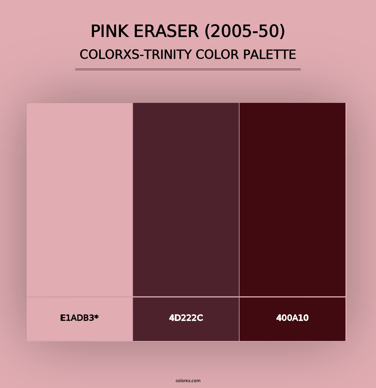 Pink Eraser (2005-50) - Colorxs Trinity Palette