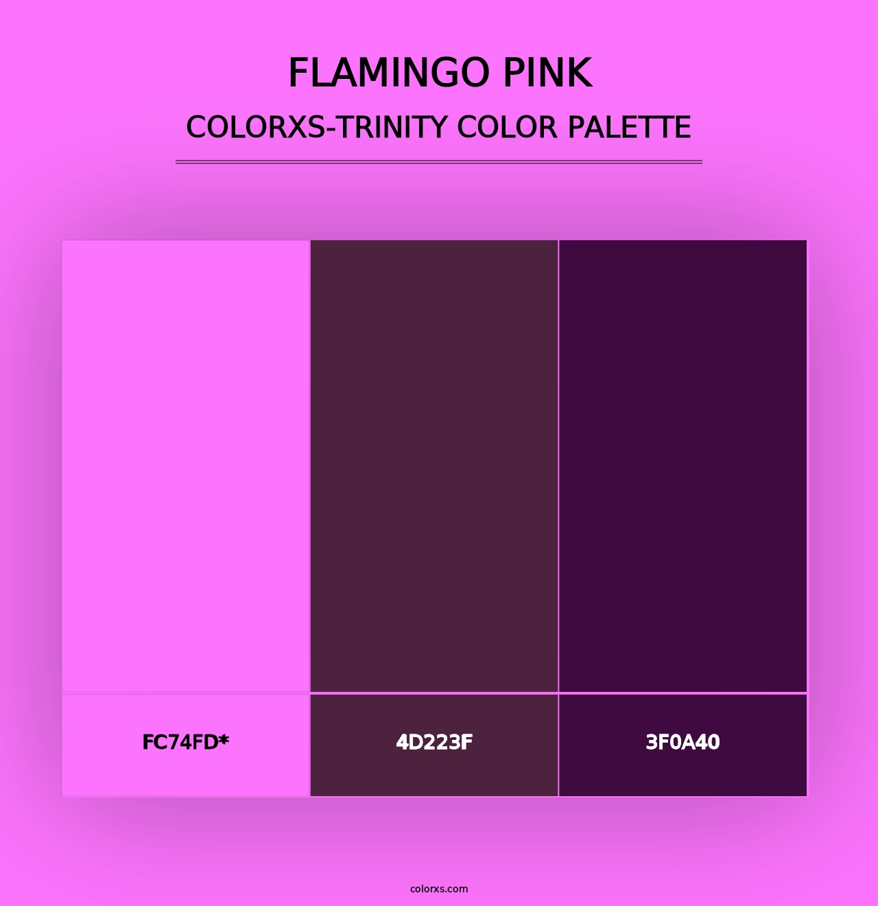 Flamingo Pink - Colorxs Trinity Palette