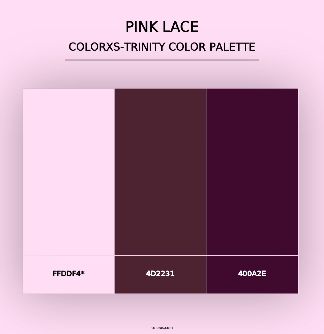 Pink Lace - Colorxs Trinity Palette