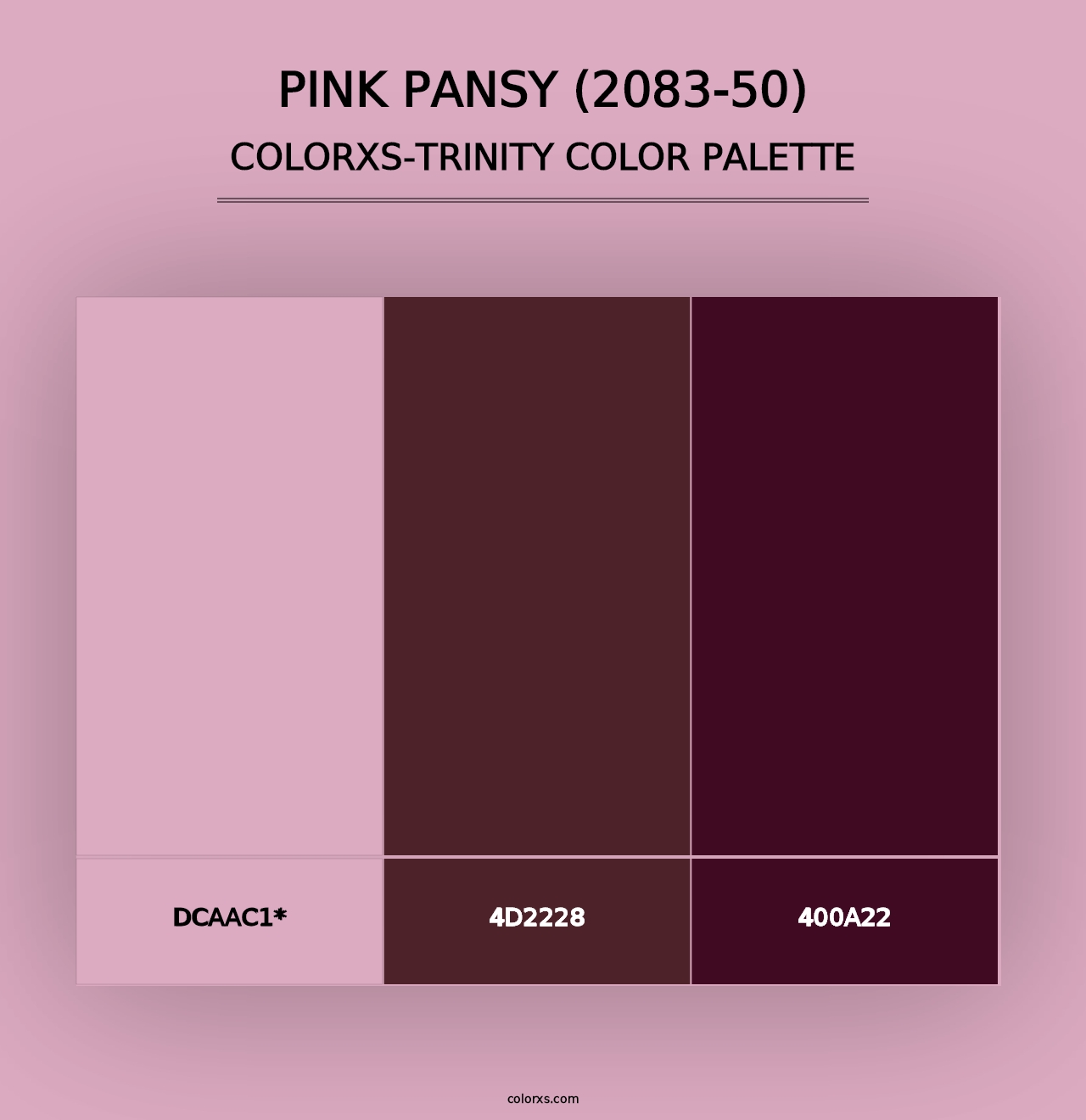 Pink Pansy (2083-50) - Colorxs Trinity Palette