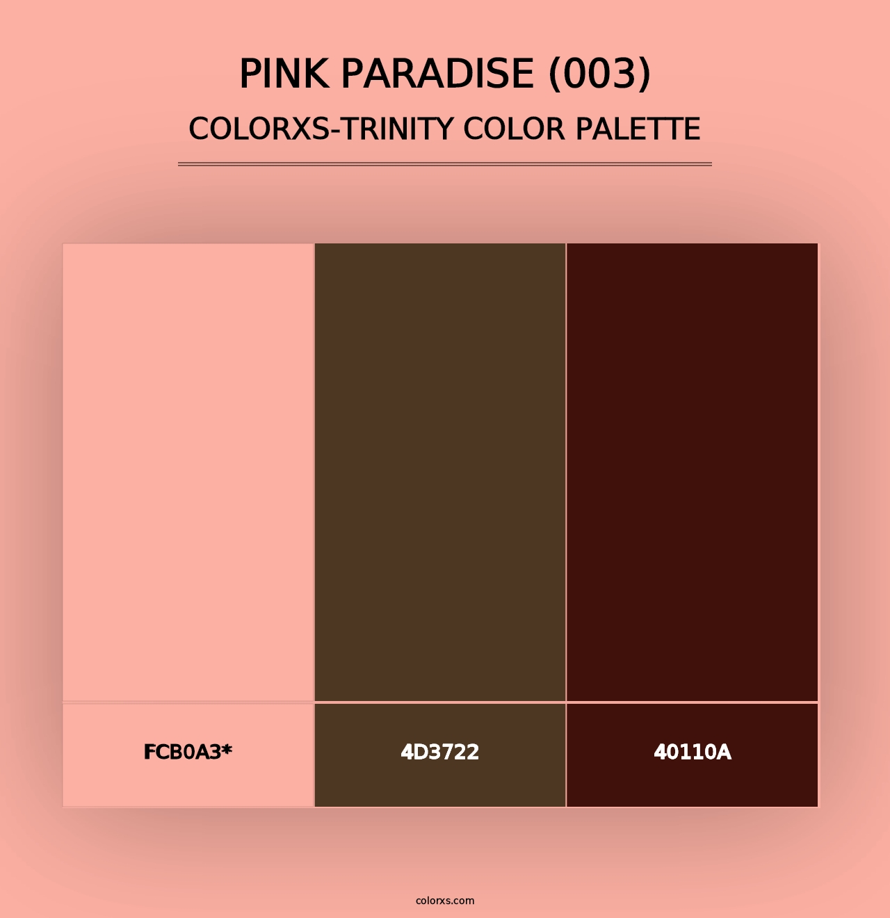 Pink Paradise (003) - Colorxs Trinity Palette