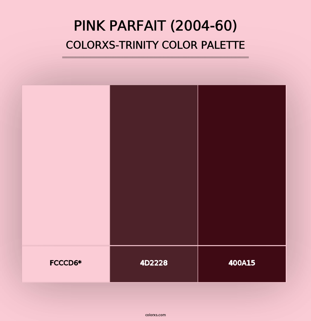 Pink Parfait (2004-60) - Colorxs Trinity Palette