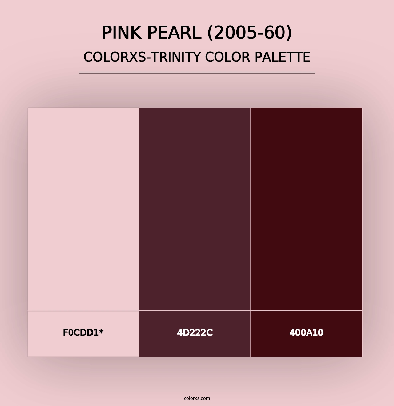 Pink Pearl (2005-60) - Colorxs Trinity Palette