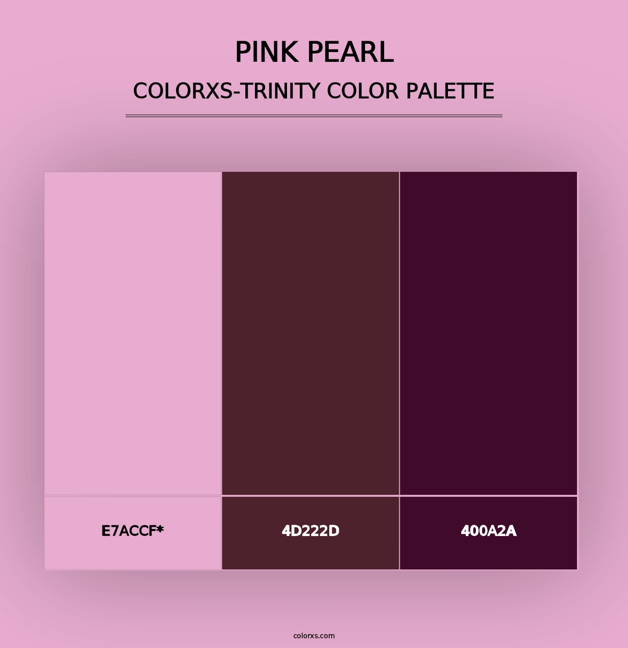 Pink Pearl - Colorxs Trinity Palette