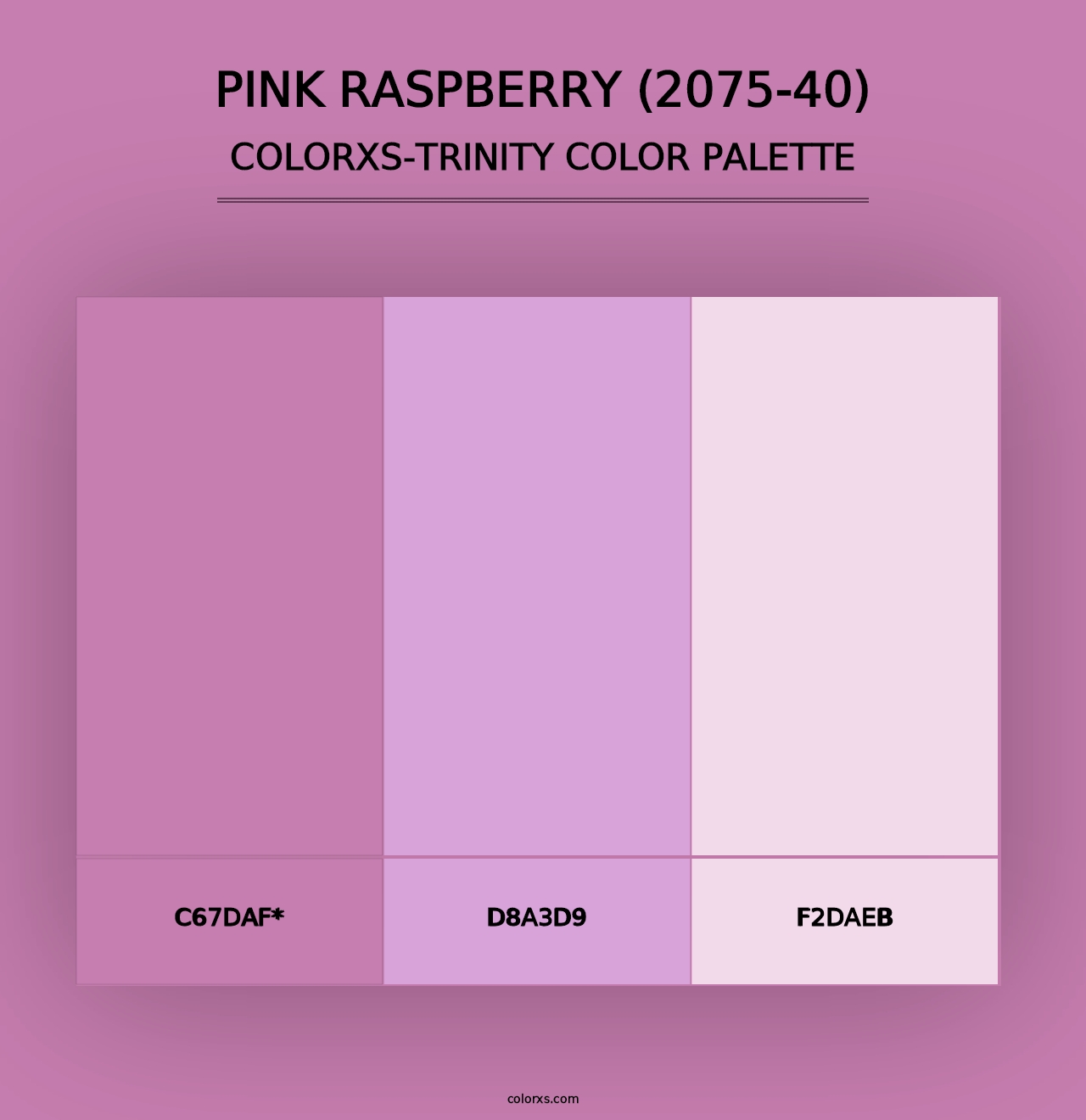 Pink Raspberry (2075-40) - Colorxs Trinity Palette