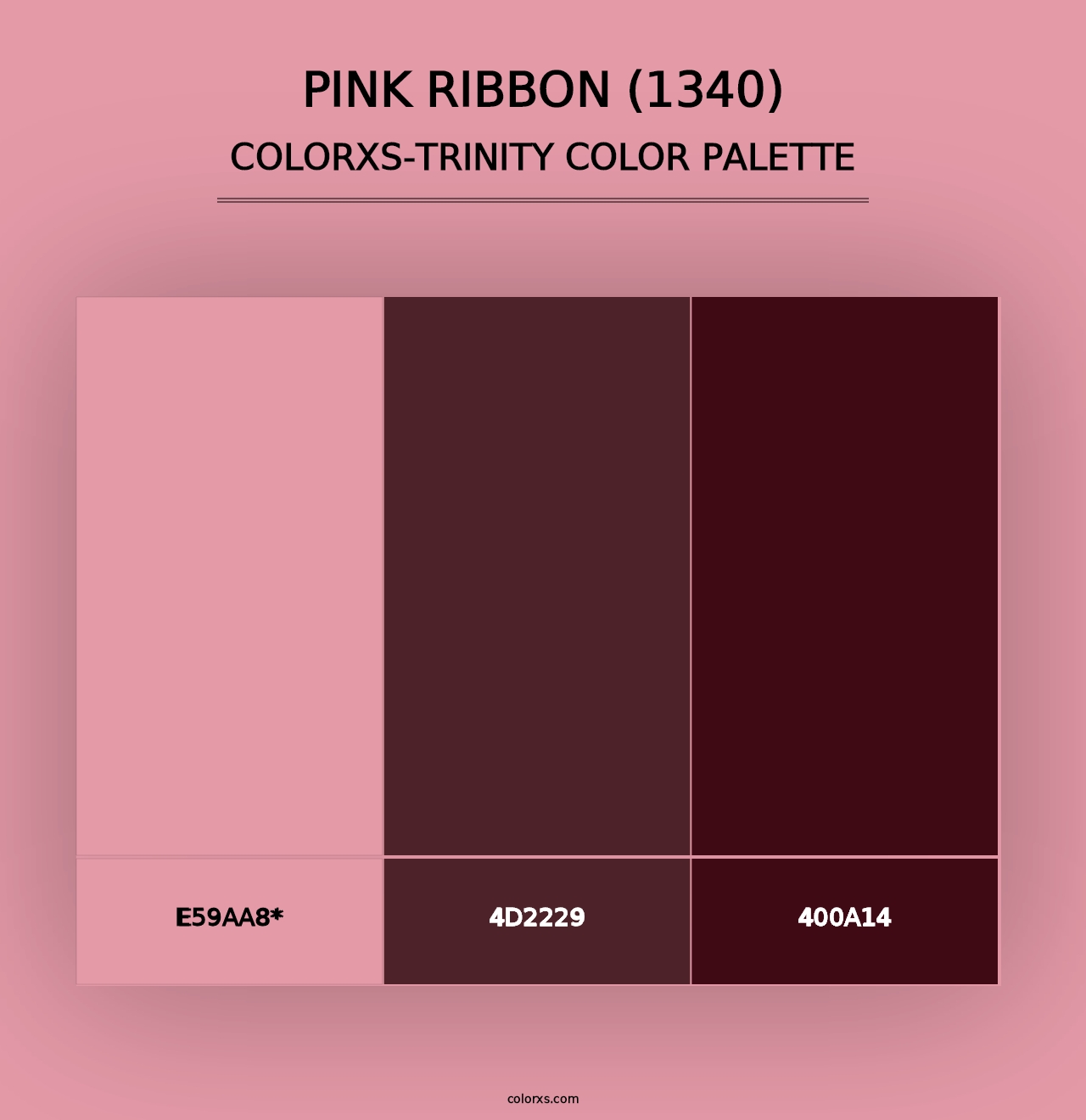 Pink Ribbon (1340) - Colorxs Trinity Palette