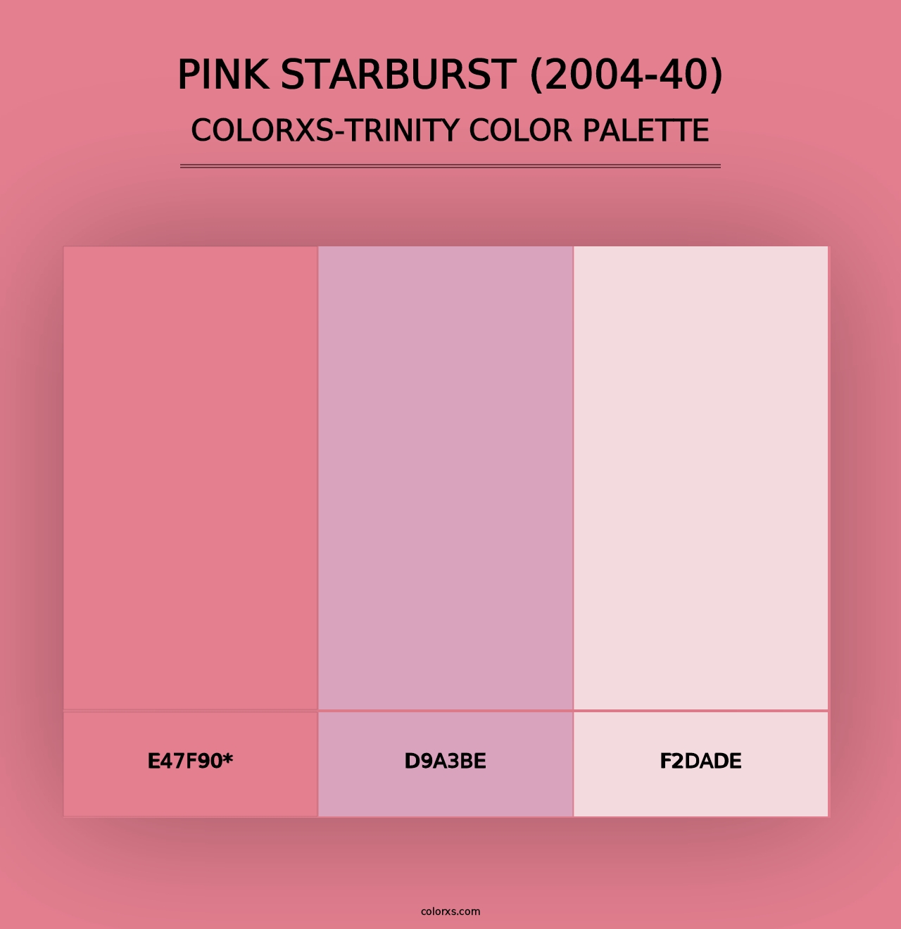 Pink Starburst (2004-40) - Colorxs Trinity Palette