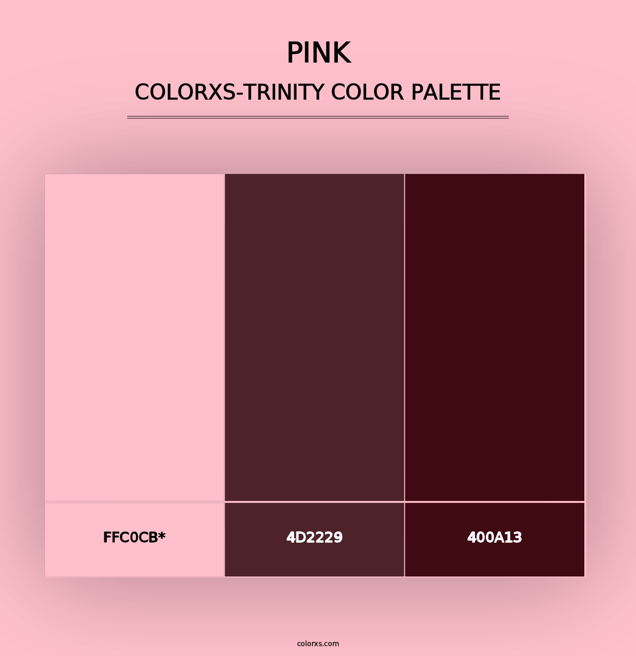 Pink - Colorxs Trinity Palette