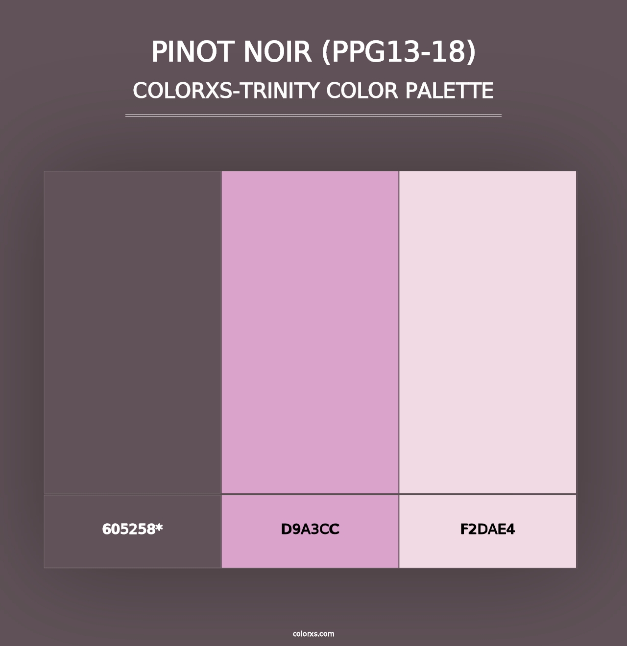 Pinot Noir (PPG13-18) - Colorxs Trinity Palette