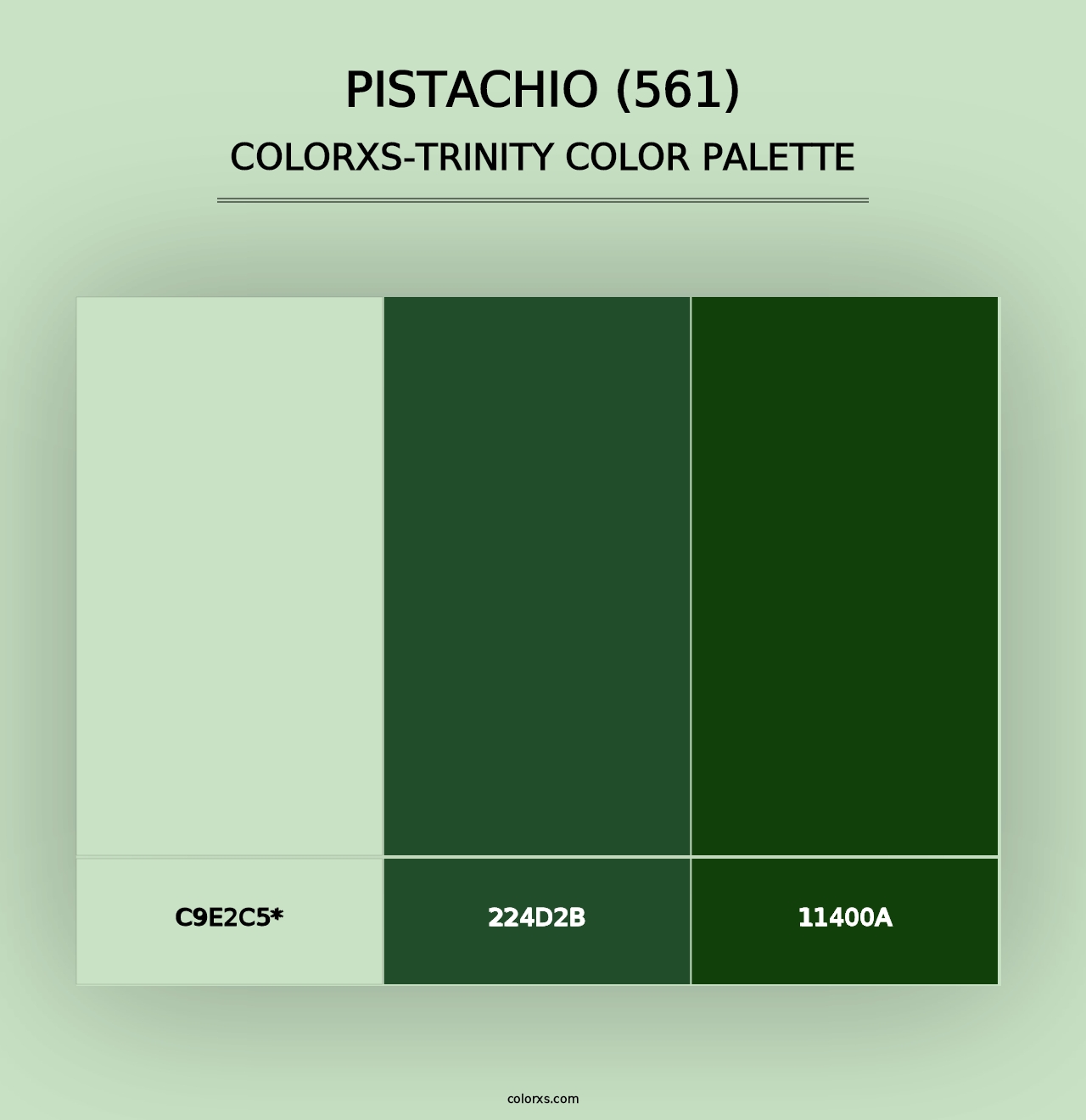 Pistachio (561) - Colorxs Trinity Palette