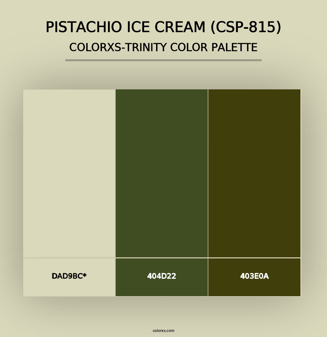 Pistachio Ice Cream (CSP-815) - Colorxs Trinity Palette