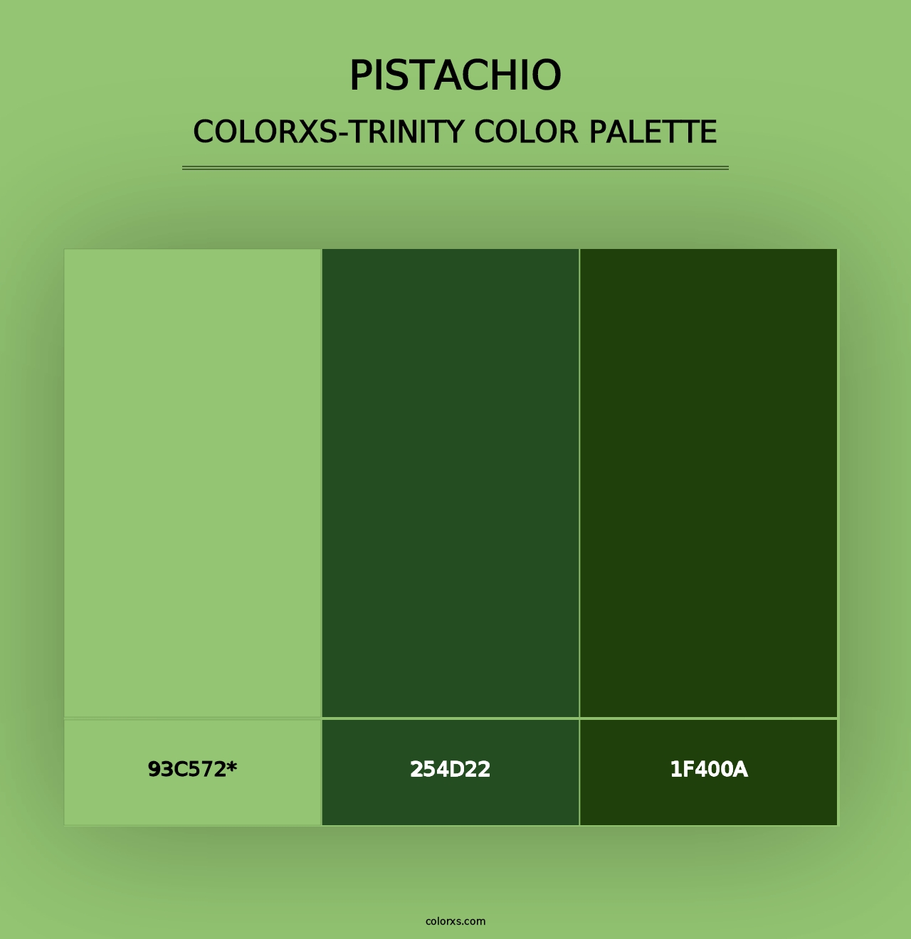 Pistachio - Colorxs Trinity Palette