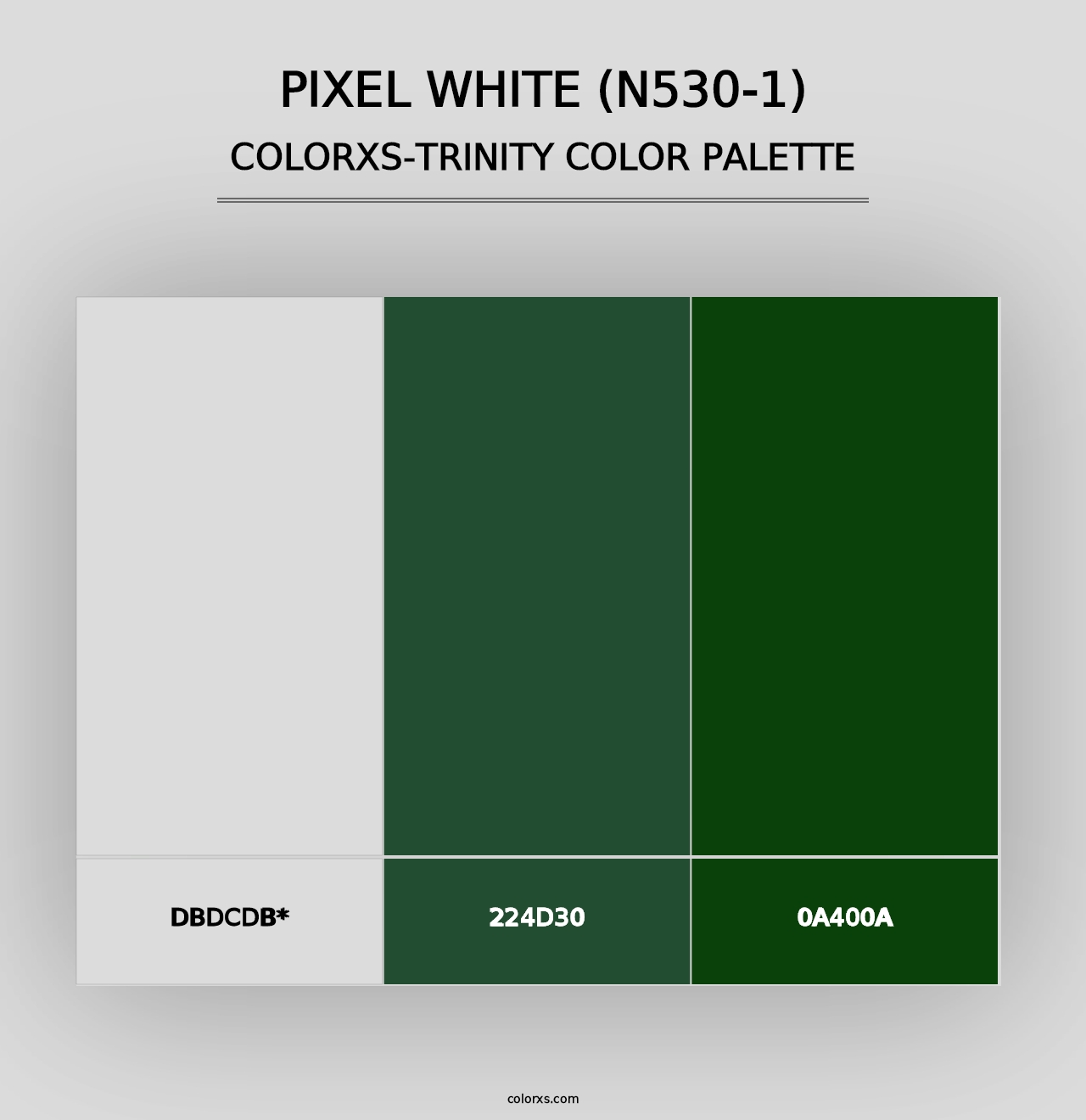 Pixel White (N530-1) - Colorxs Trinity Palette