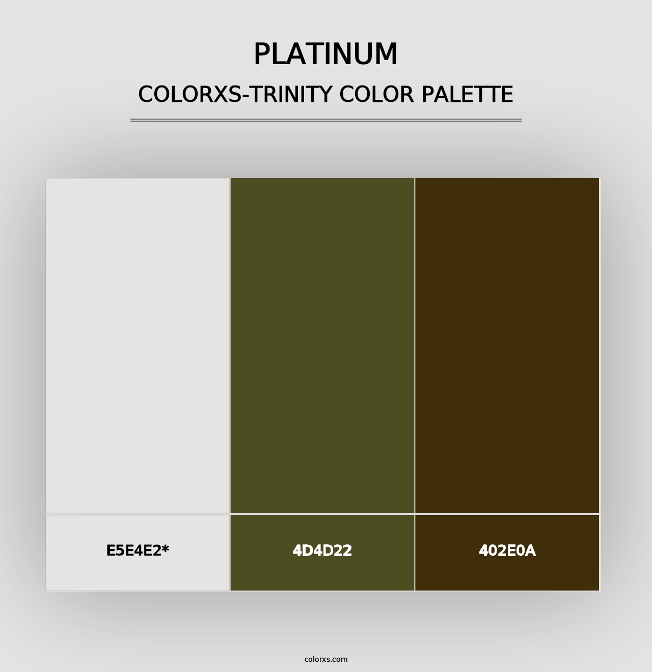 Platinum - Colorxs Trinity Palette