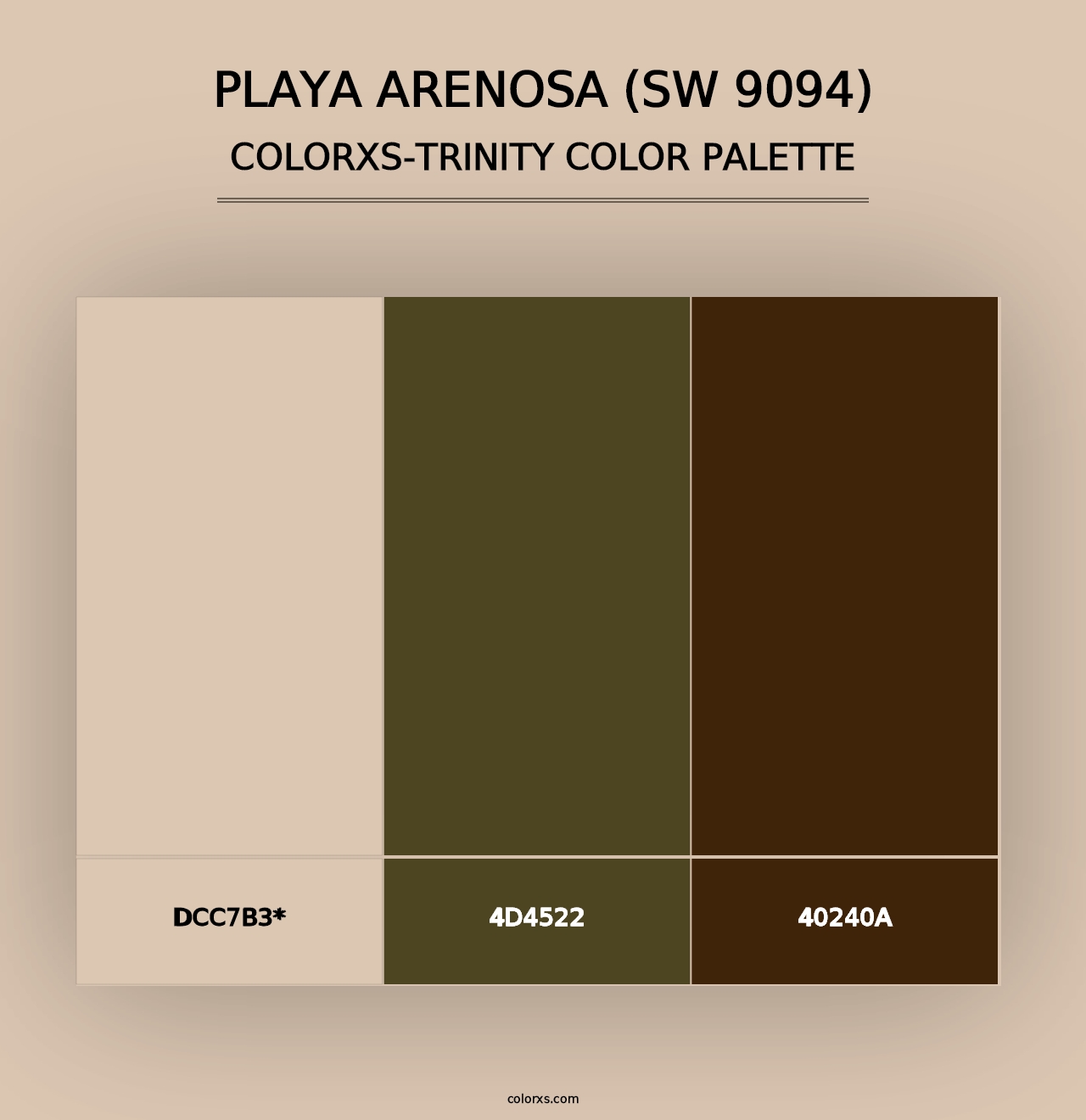 Playa Arenosa (SW 9094) - Colorxs Trinity Palette