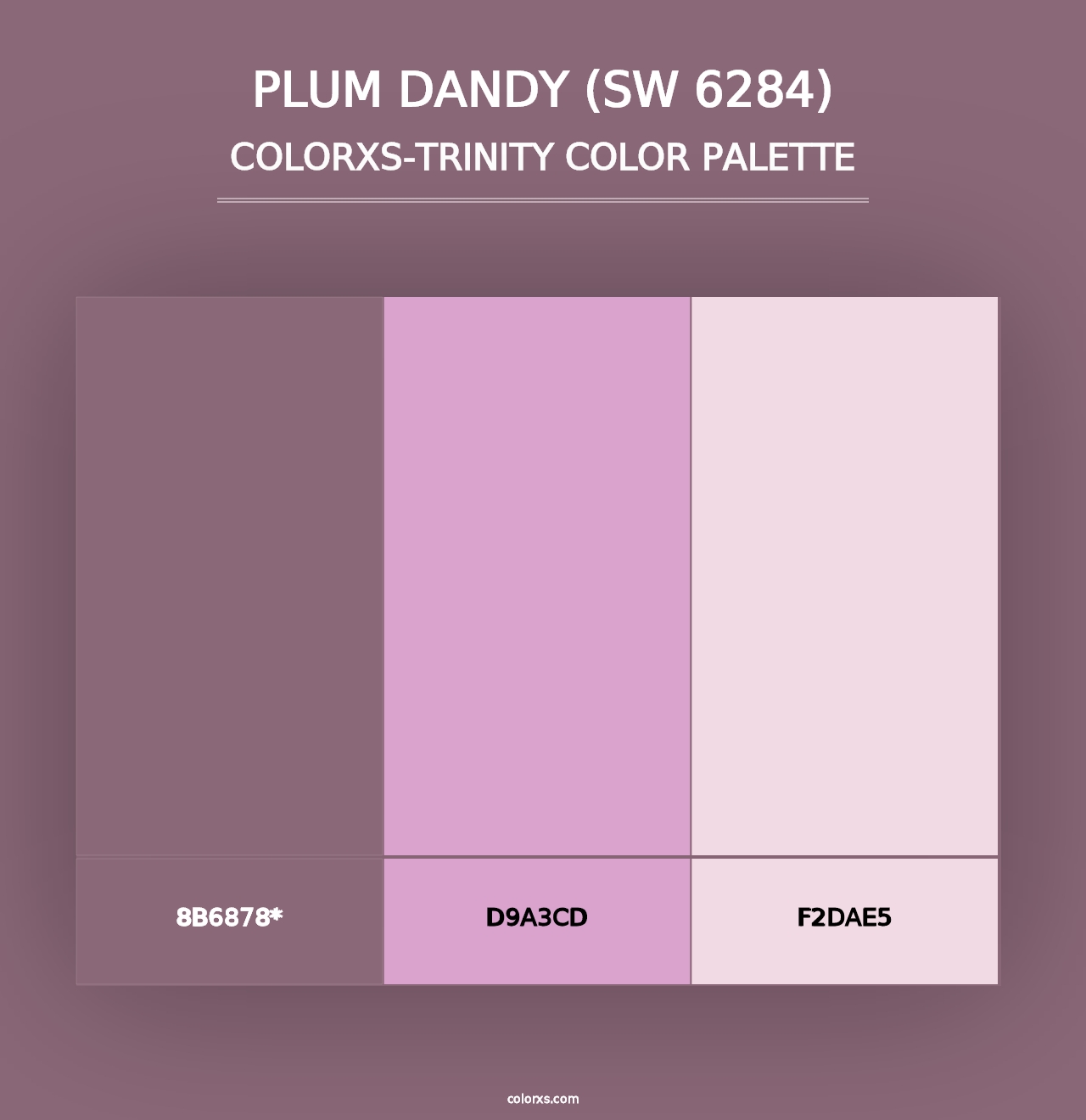 Plum Dandy (SW 6284) - Colorxs Trinity Palette