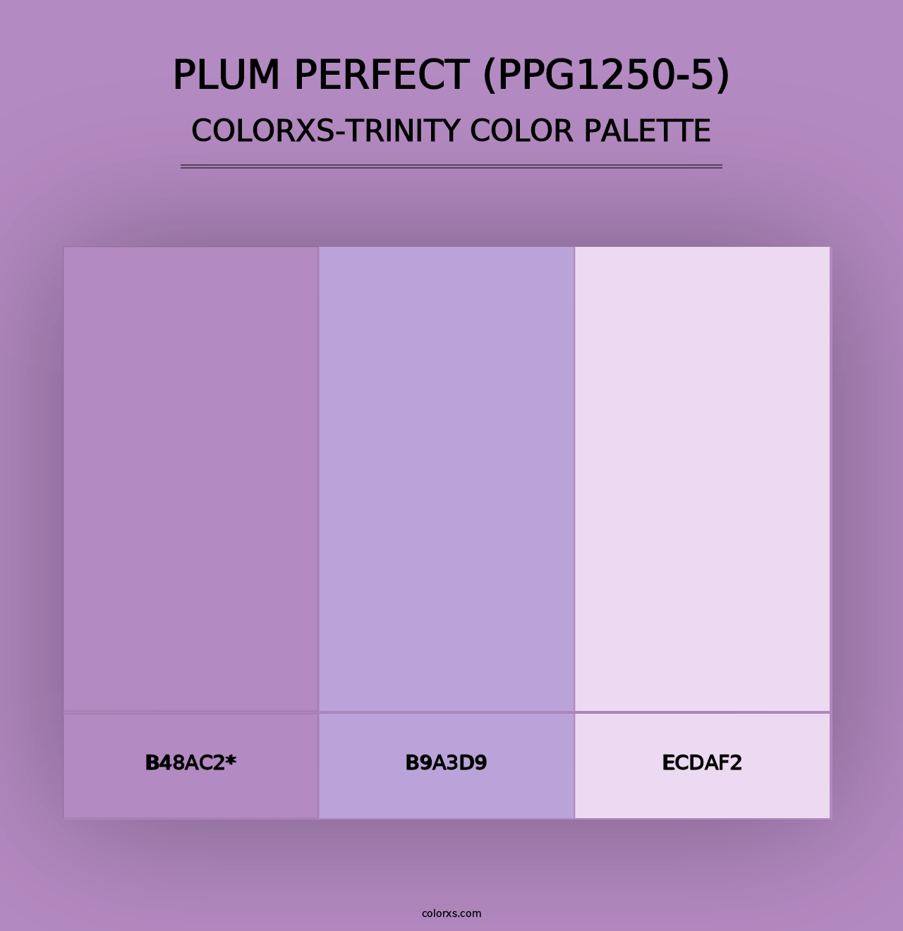 Plum Perfect (PPG1250-5) - Colorxs Trinity Palette