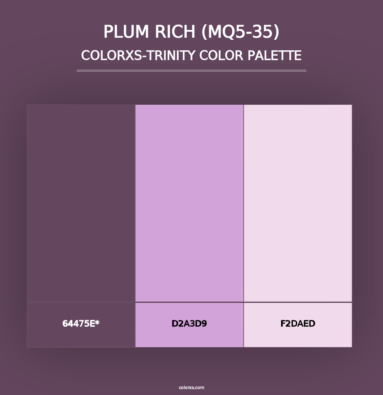 Plum Rich (MQ5-35) - Colorxs Trinity Palette