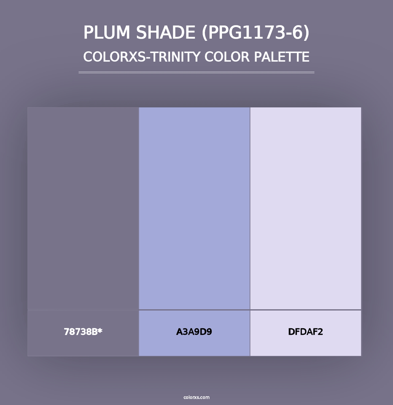 Plum Shade (PPG1173-6) - Colorxs Trinity Palette