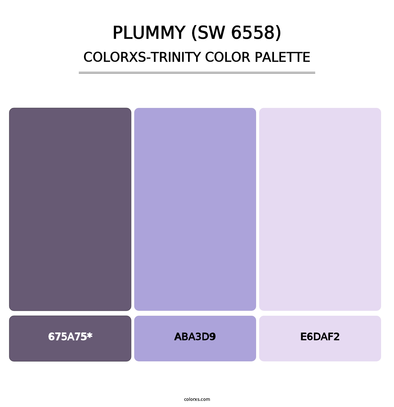 Plummy (SW 6558) - Colorxs Trinity Palette