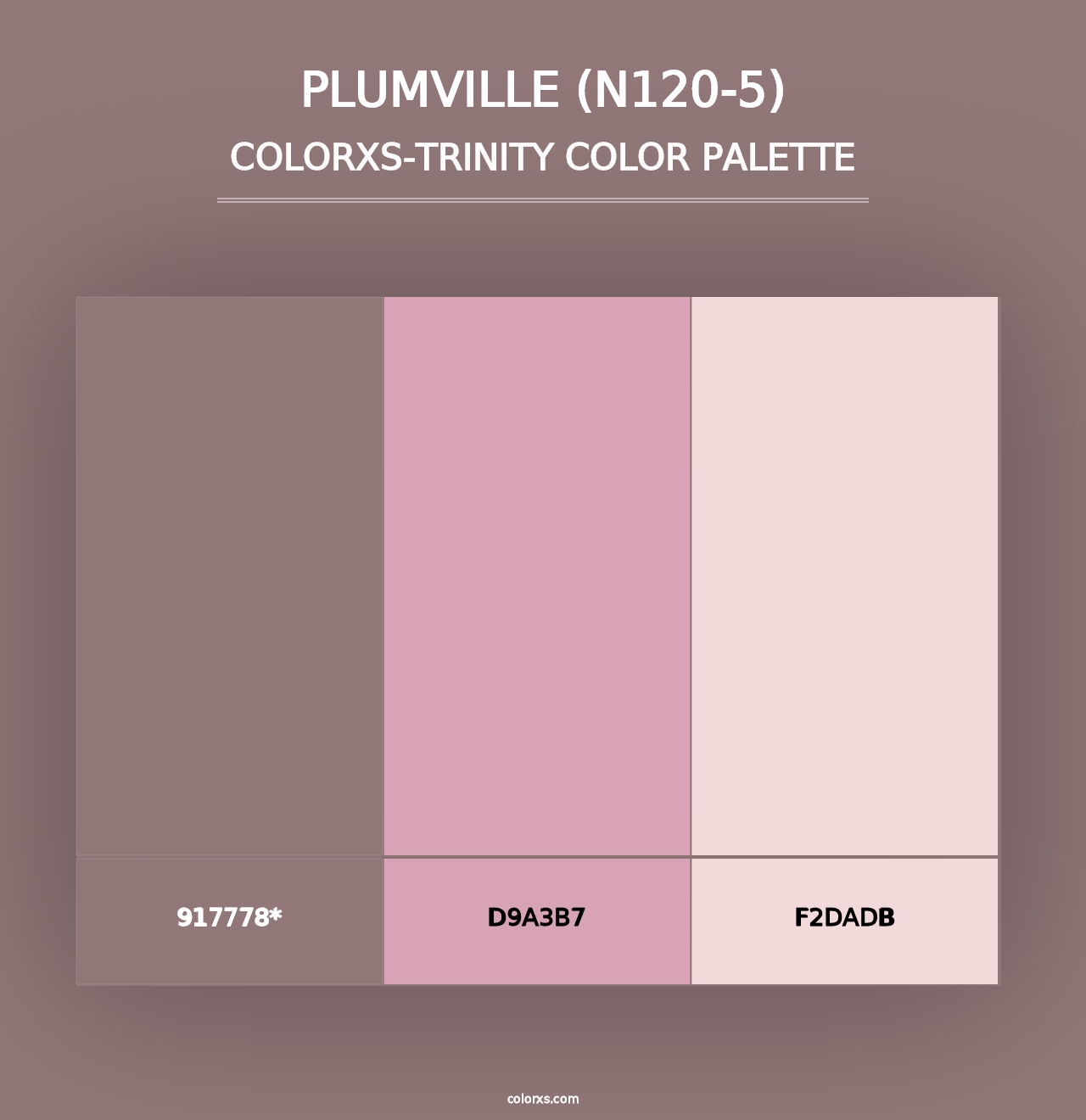 Plumville (N120-5) - Colorxs Trinity Palette