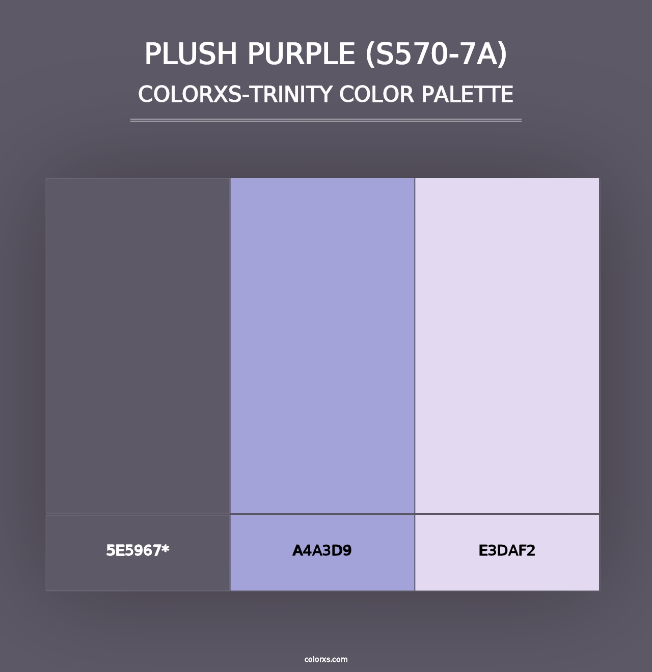 Plush Purple (S570-7A) - Colorxs Trinity Palette