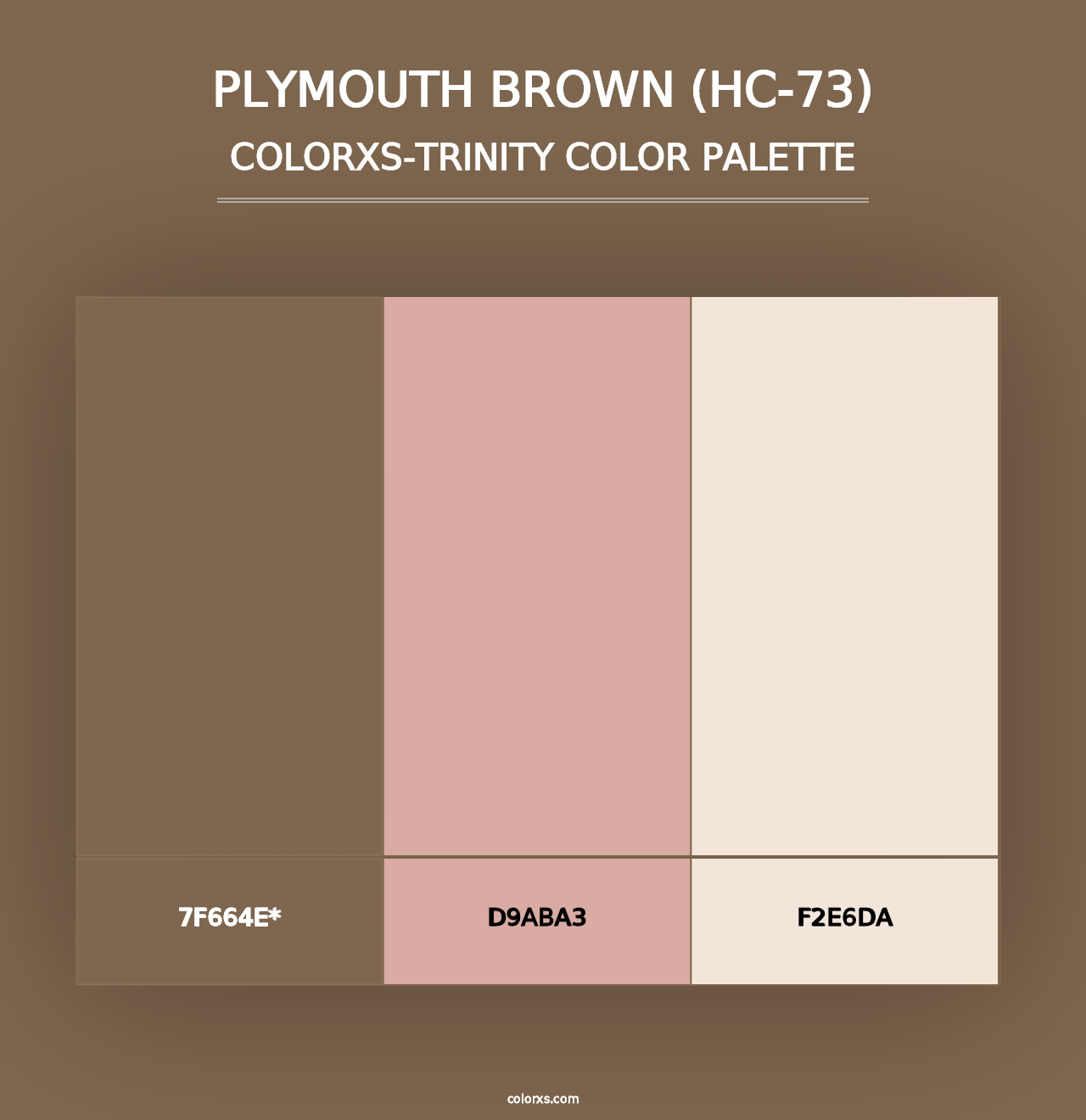 Plymouth Brown (HC-73) - Colorxs Trinity Palette