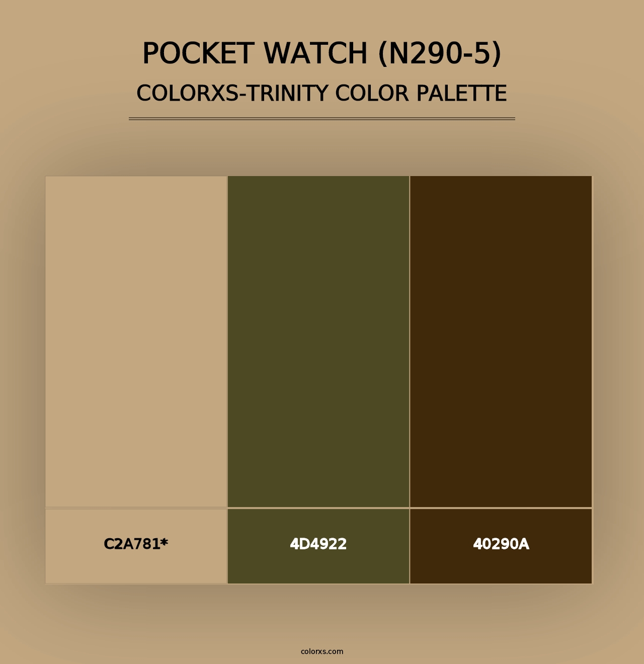 Pocket Watch (N290-5) - Colorxs Trinity Palette