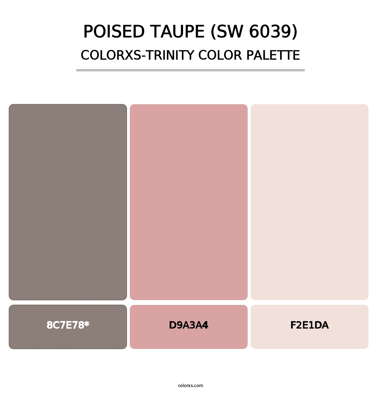 Poised Taupe (SW 6039) - Colorxs Trinity Palette