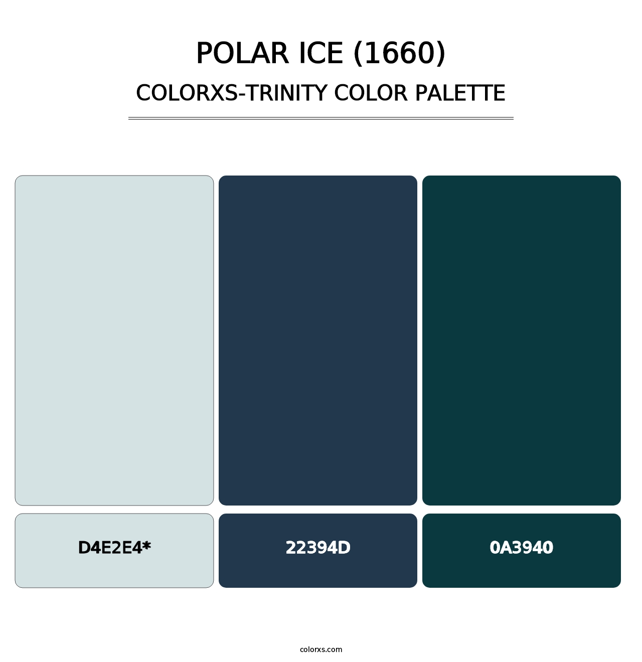 Polar Ice (1660) - Colorxs Trinity Palette