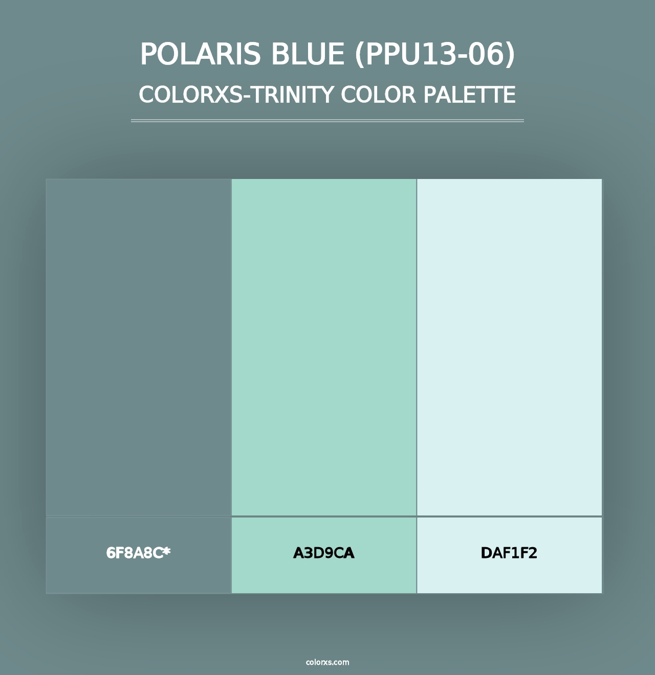 Polaris Blue (PPU13-06) - Colorxs Trinity Palette