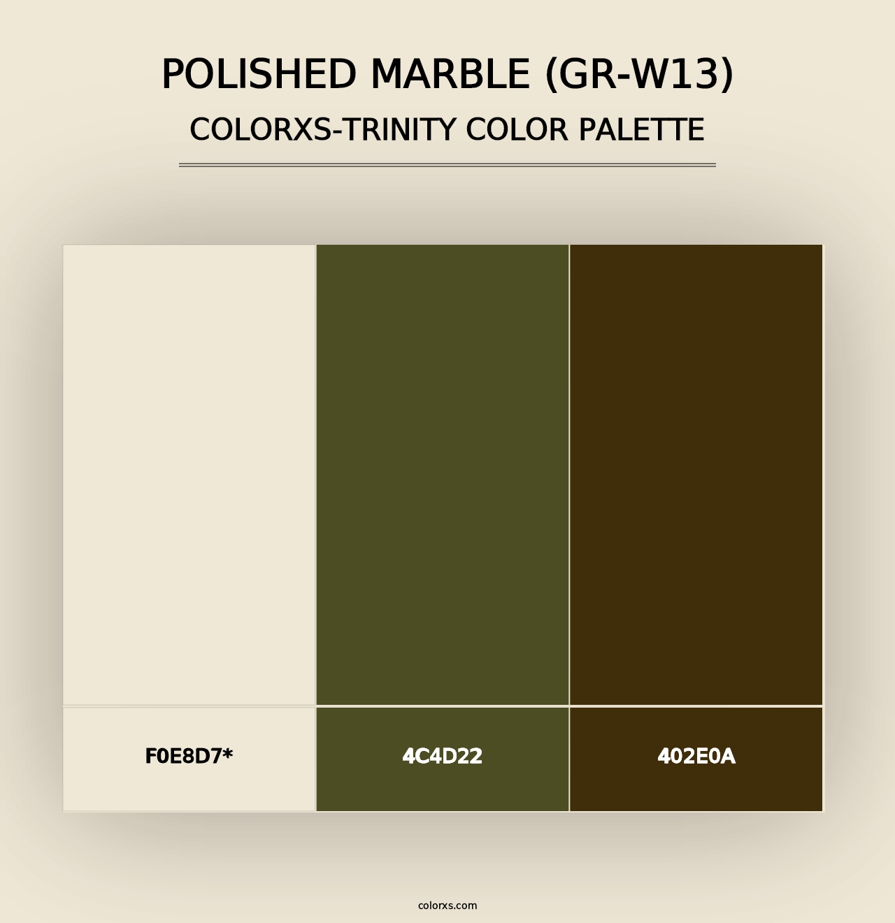 Polished Marble (GR-W13) - Colorxs Trinity Palette