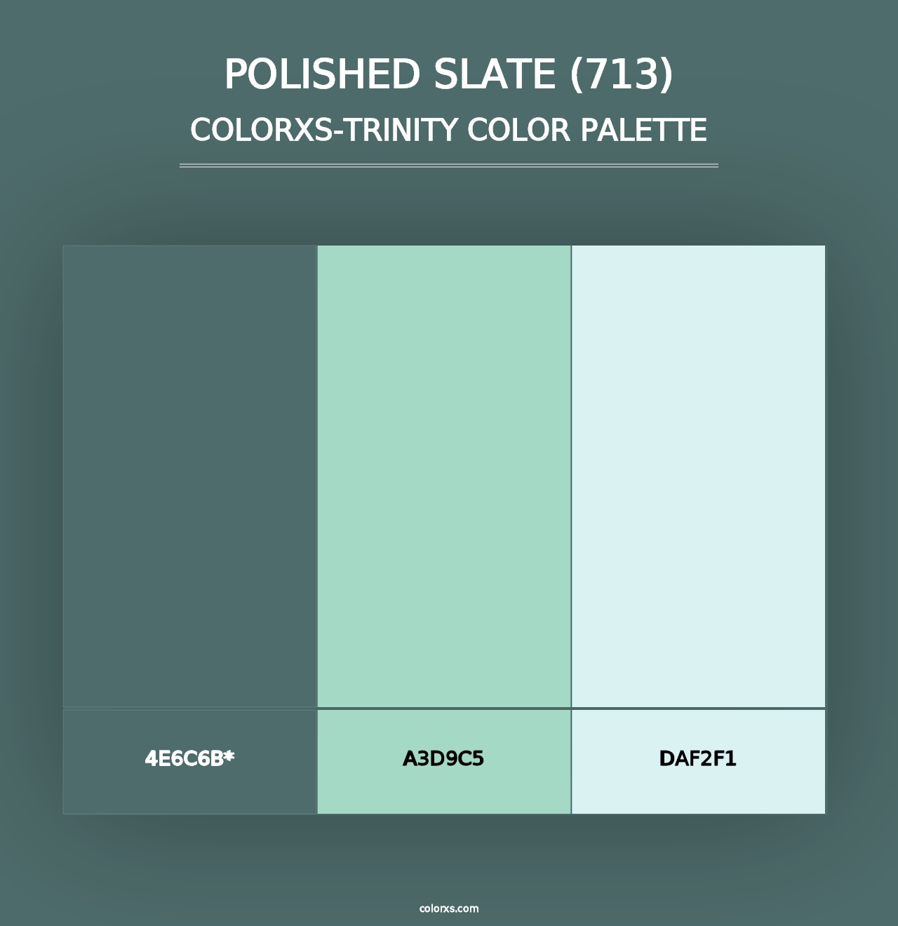 Polished Slate (713) - Colorxs Trinity Palette