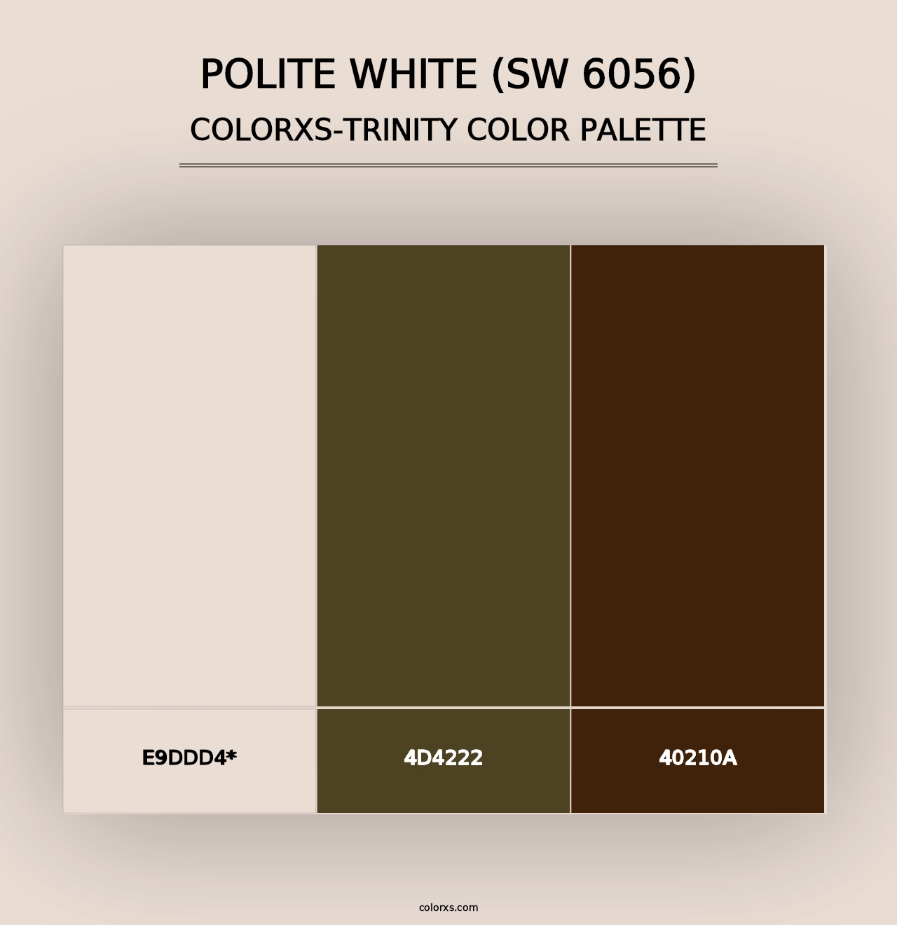 Polite White (SW 6056) - Colorxs Trinity Palette