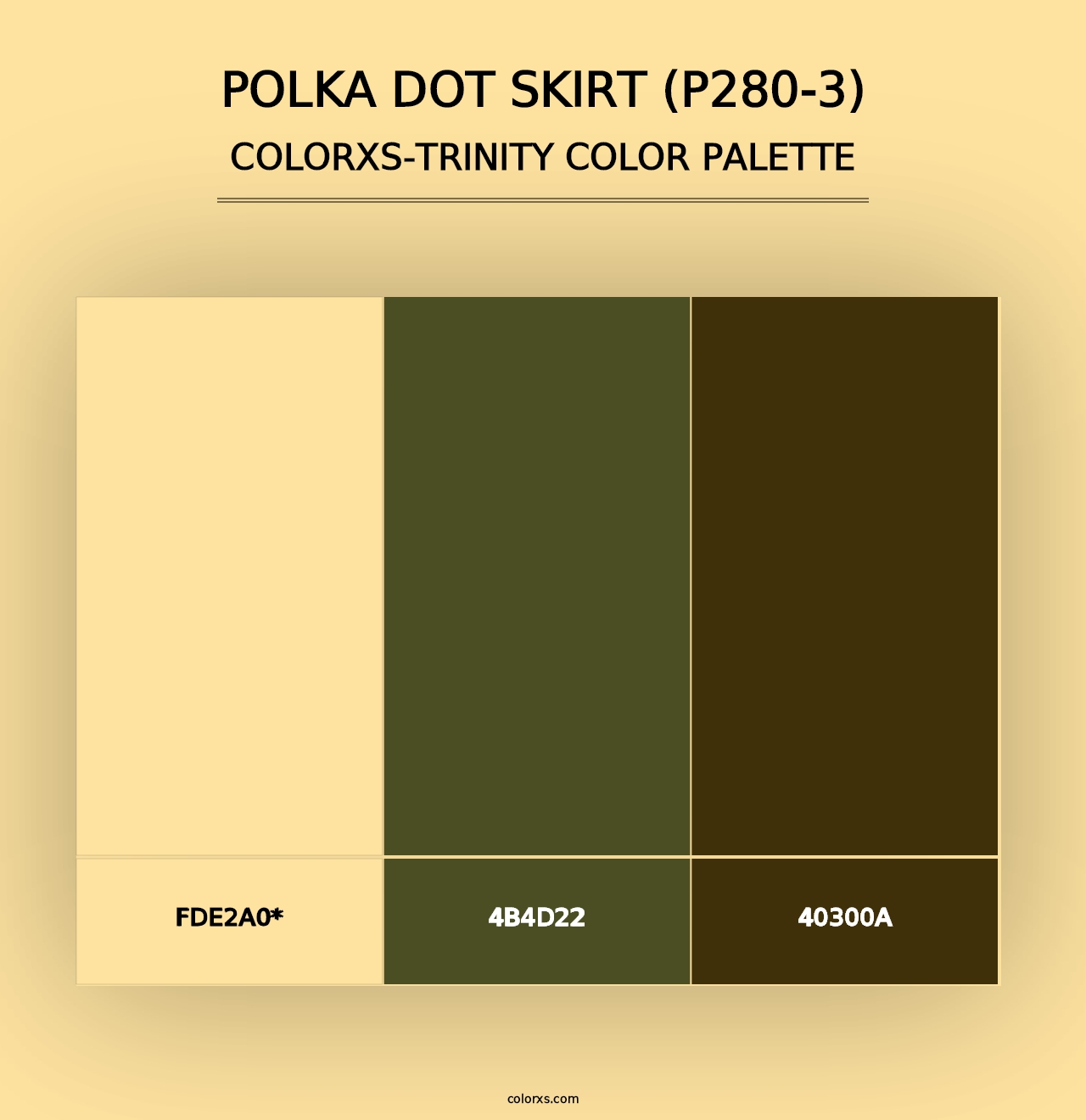 Polka Dot Skirt (P280-3) - Colorxs Trinity Palette