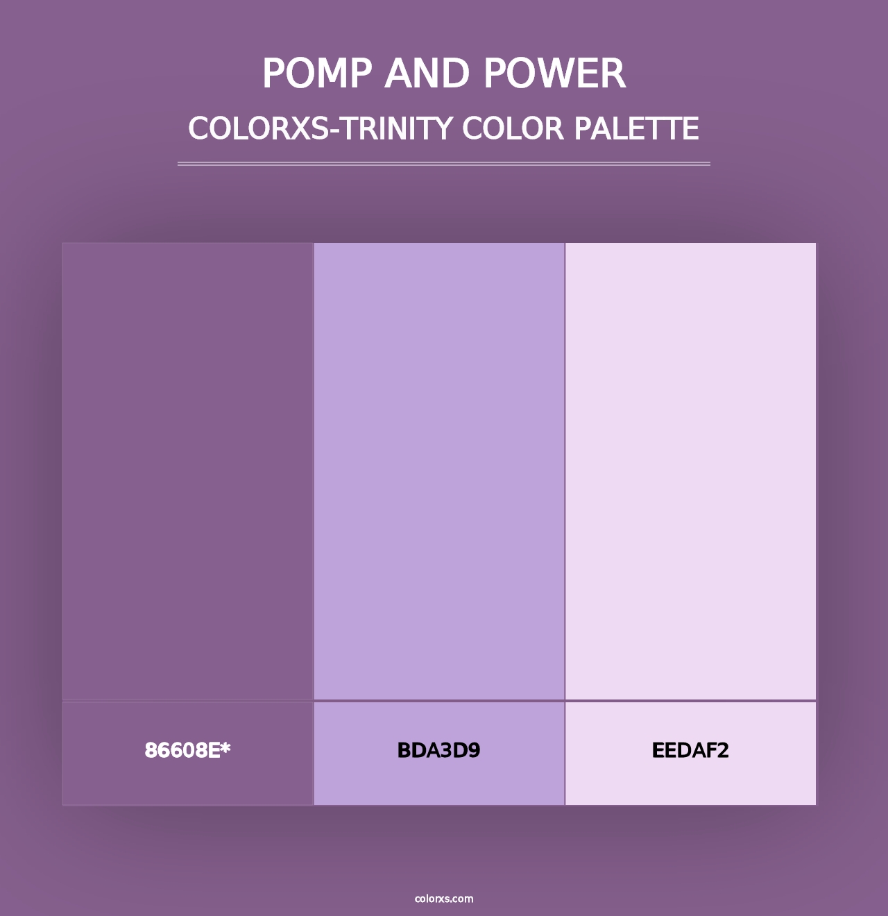 Pomp and Power - Colorxs Trinity Palette