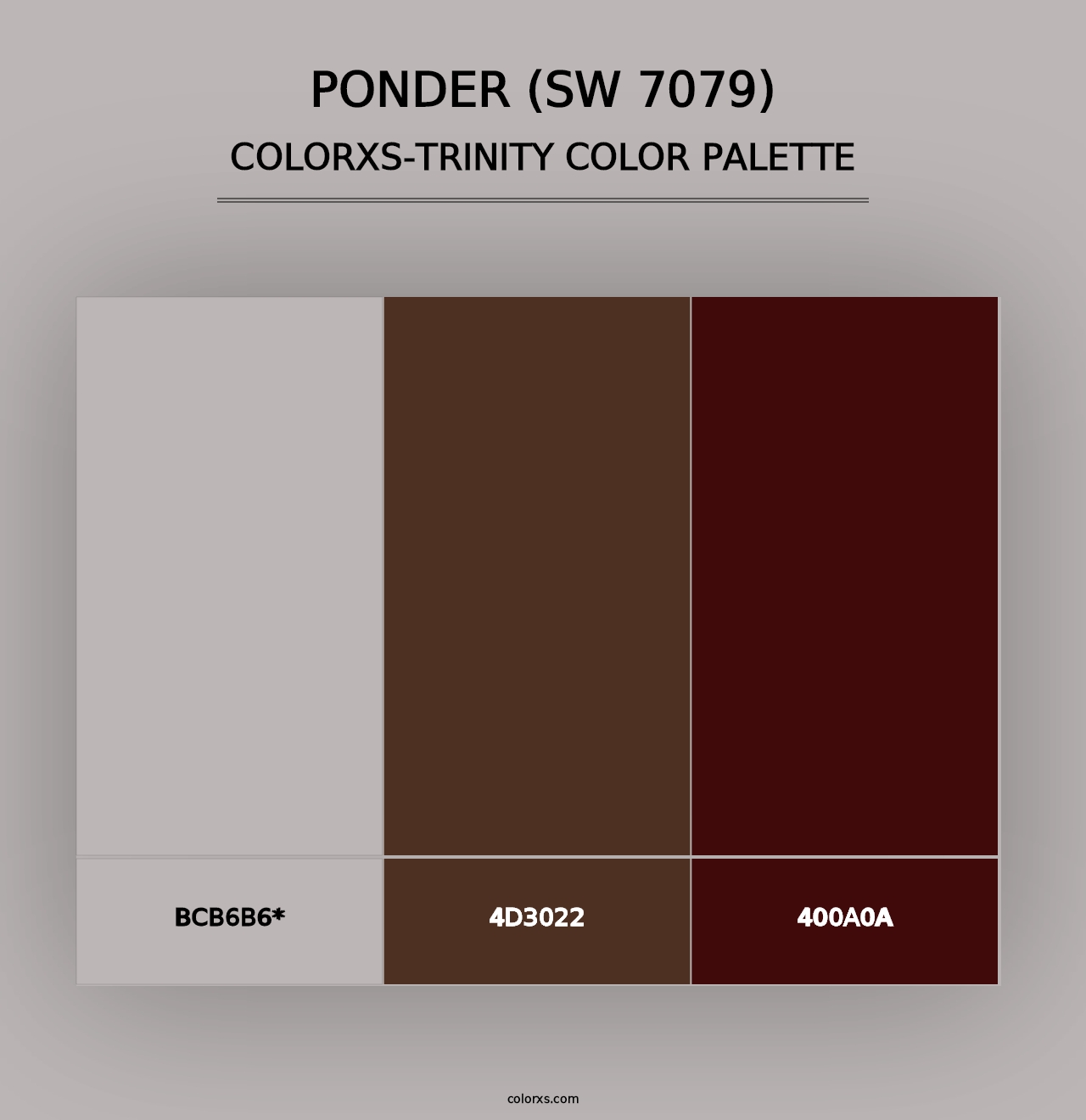 Ponder (SW 7079) - Colorxs Trinity Palette