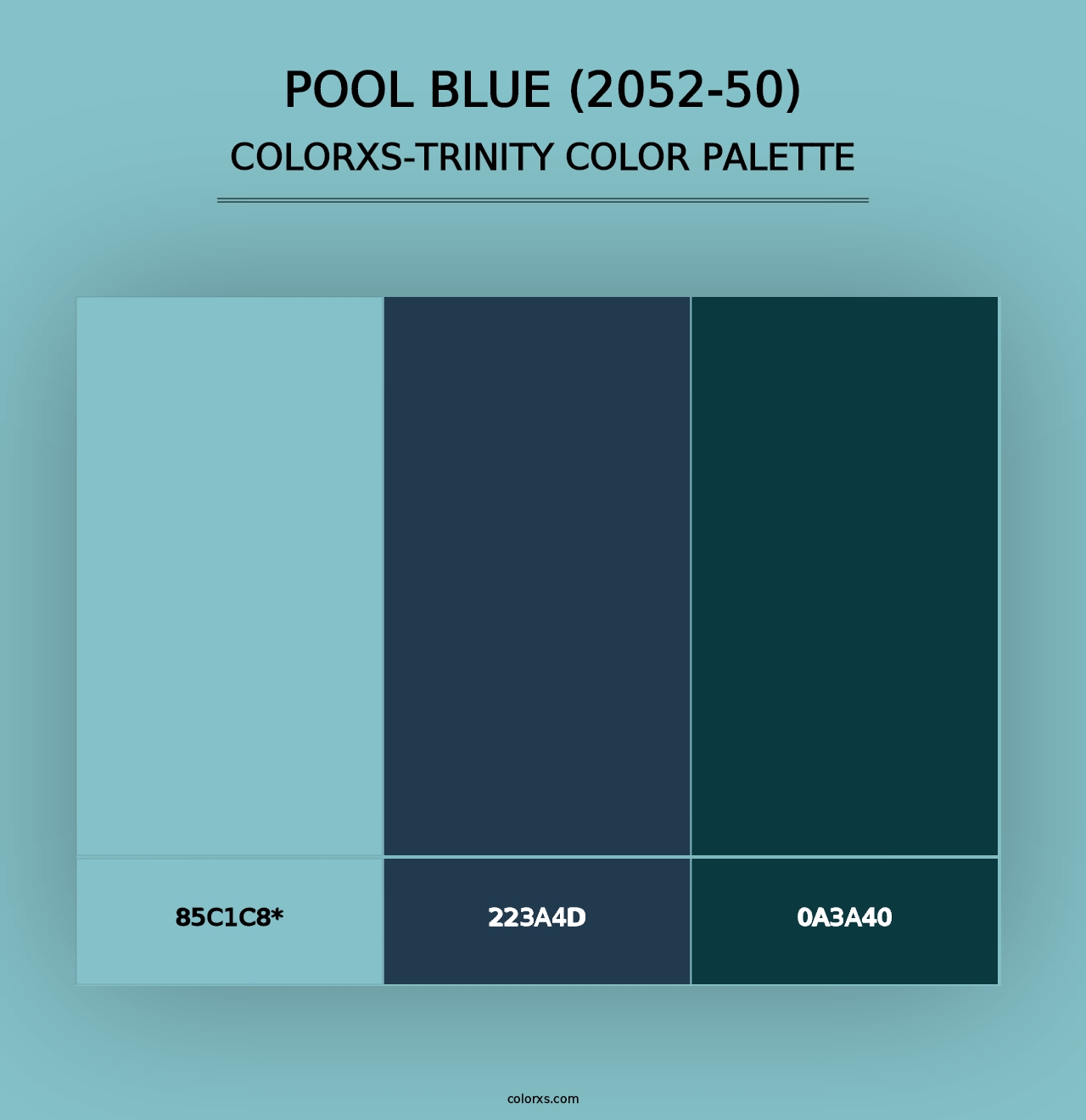 Pool Blue (2052-50) - Colorxs Trinity Palette