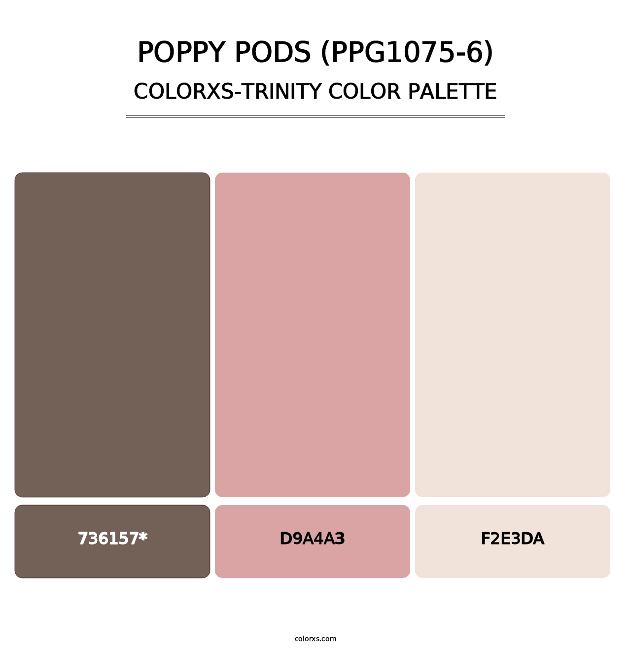 Poppy Pods (PPG1075-6) - Colorxs Trinity Palette