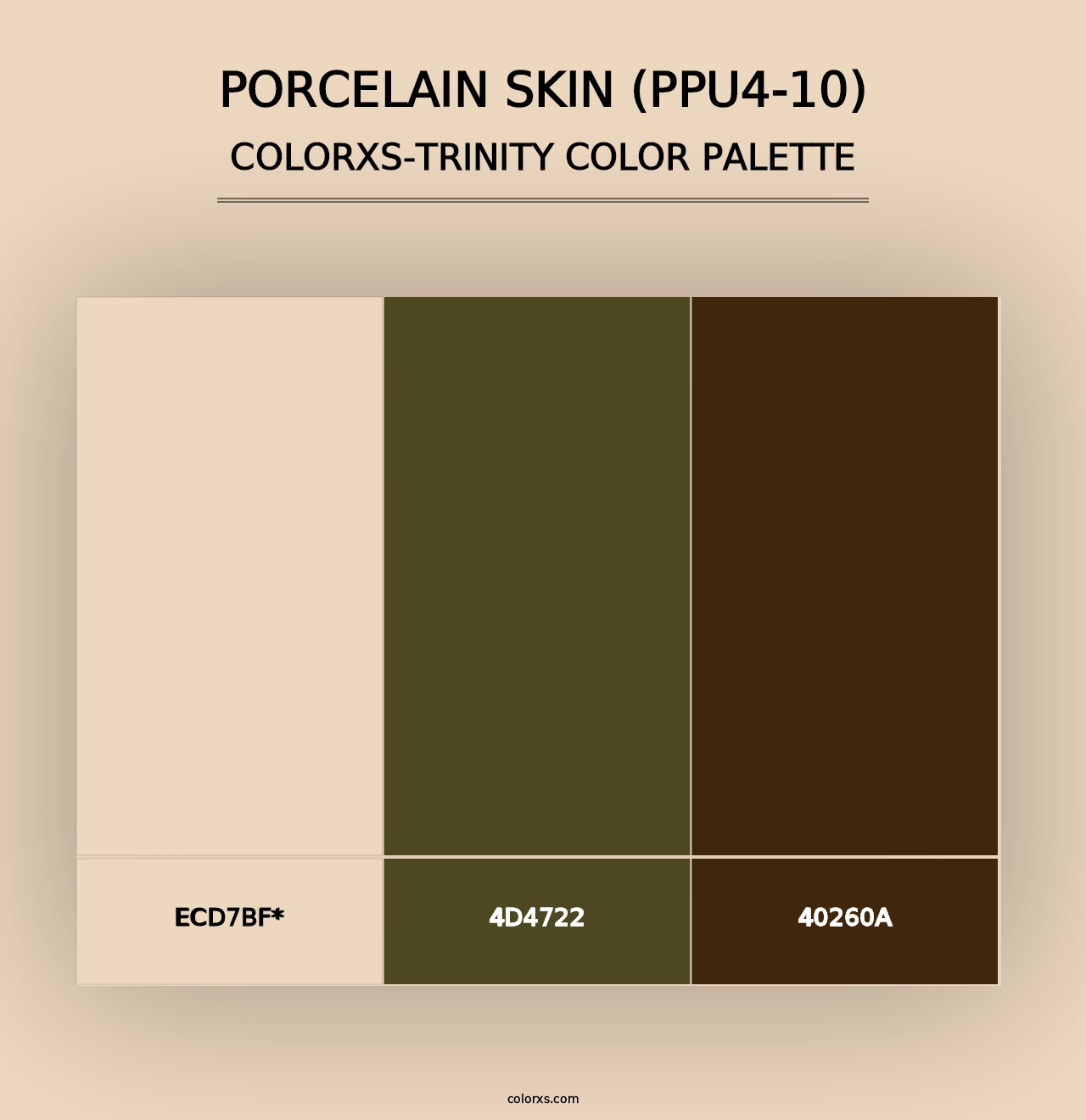 Porcelain Skin (PPU4-10) - Colorxs Trinity Palette