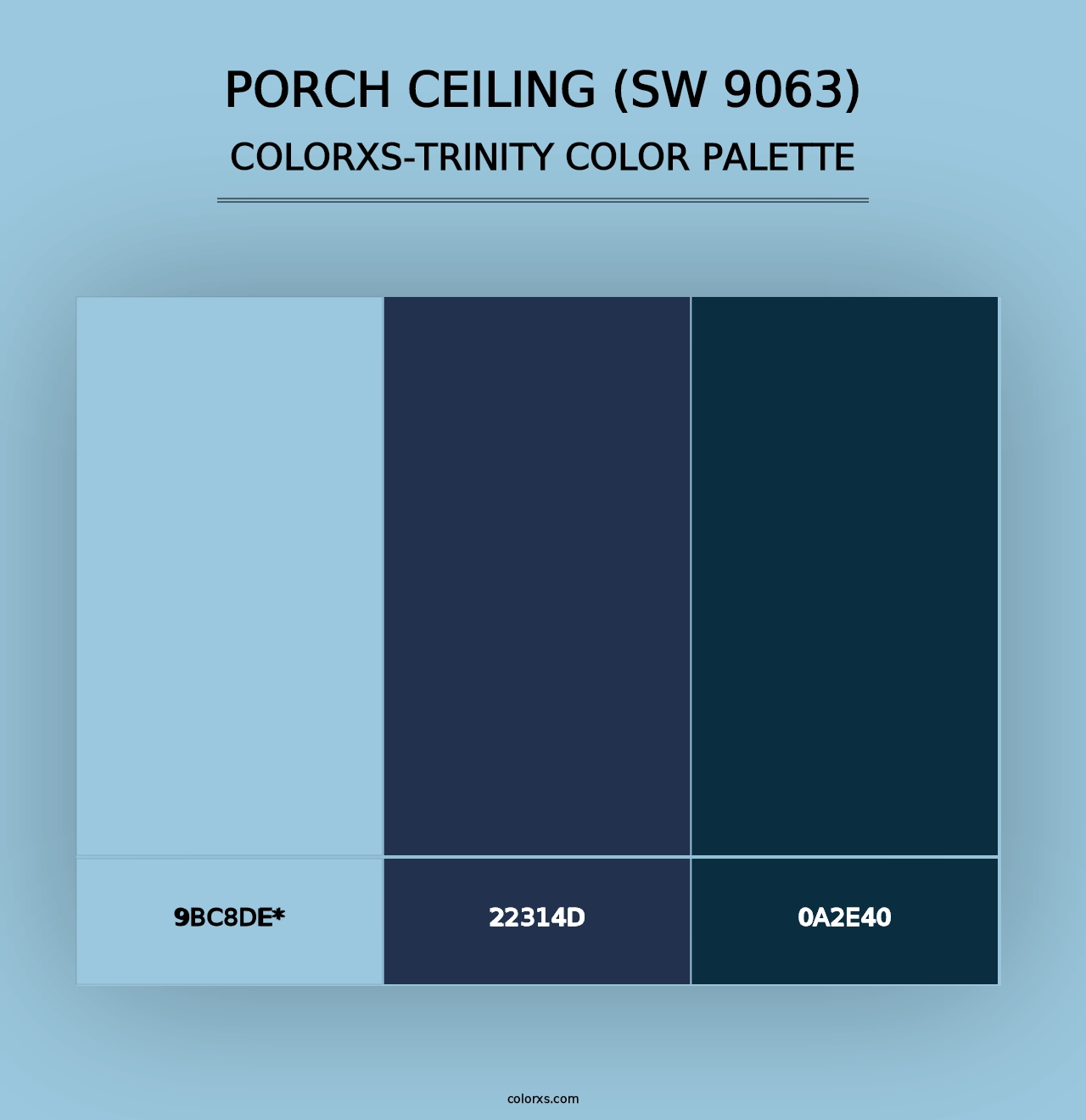 Porch Ceiling (SW 9063) - Colorxs Trinity Palette