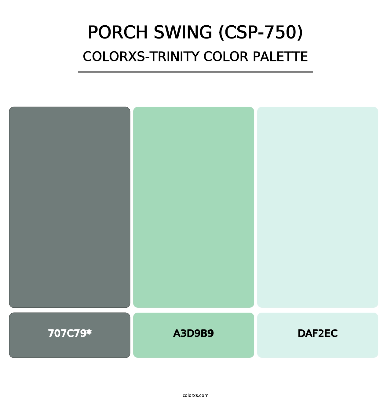 Porch Swing (CSP-750) - Colorxs Trinity Palette