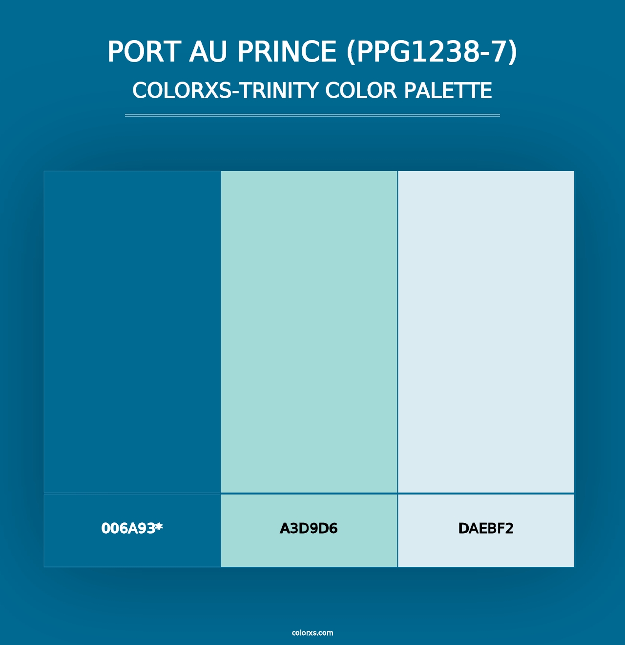 Port Au Prince (PPG1238-7) - Colorxs Trinity Palette