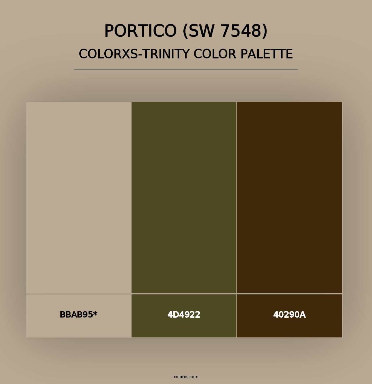 Portico (SW 7548) - Colorxs Trinity Palette