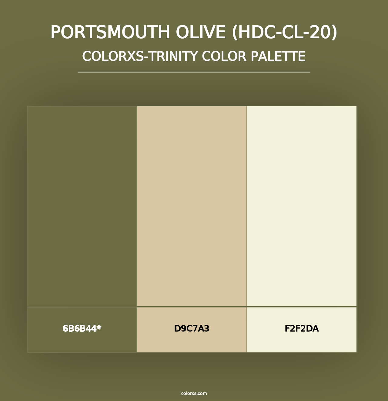 Portsmouth Olive (HDC-CL-20) - Colorxs Trinity Palette