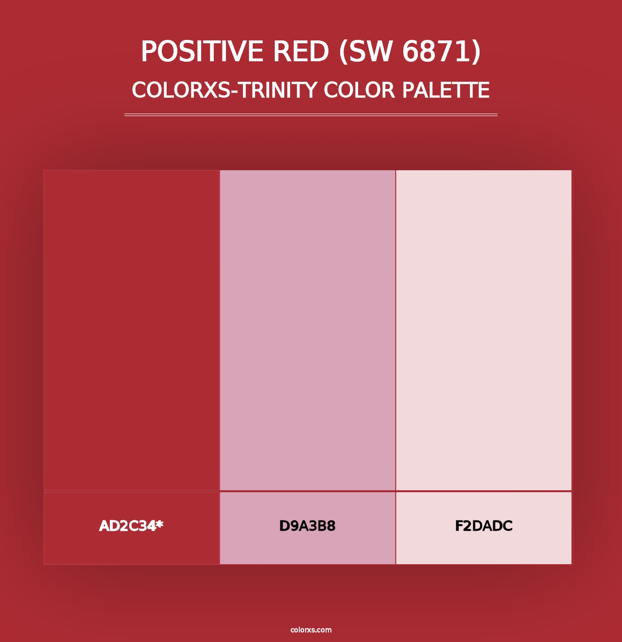 Positive Red (SW 6871) - Colorxs Trinity Palette