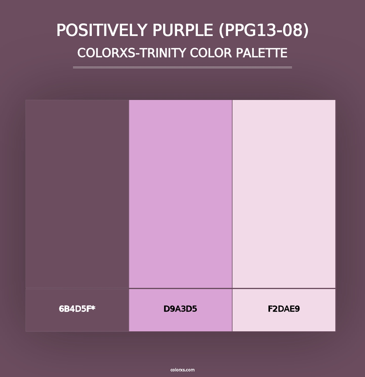 Positively Purple (PPG13-08) - Colorxs Trinity Palette